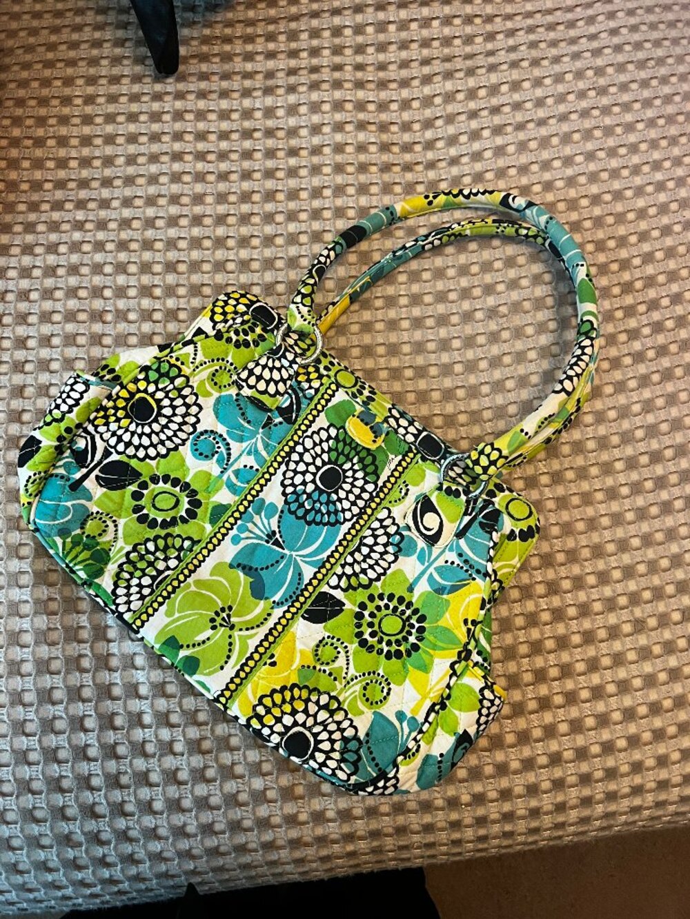 Vera Bradley Purse in Limes Up Retired Pattern